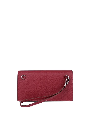 Жіночий гаманець шкіряний бордовий на замочку - фото 2 - Miraton