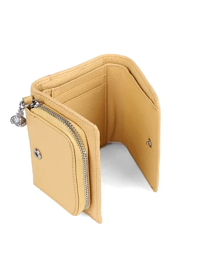 Жіночий гаманець шкіряний жовтий - фото 4 - Miraton