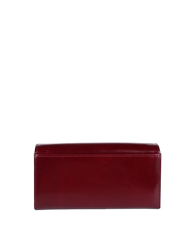 Жіночий гаманець шкіряний бордовий на магніті - фото 3 - Miraton