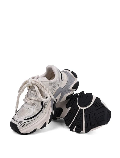 Жіночі кросівки MIRATON зі штучної шкіри білі - фото 2 - Miraton