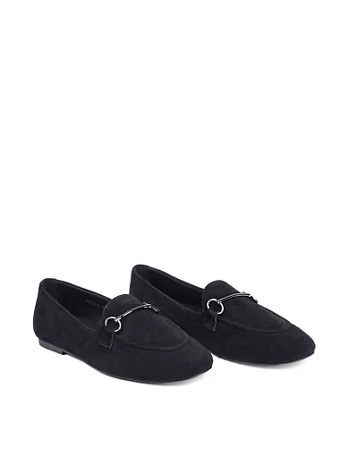 Жіночі сліпери MIRATON велюрові чорні - фото 3 - Miraton