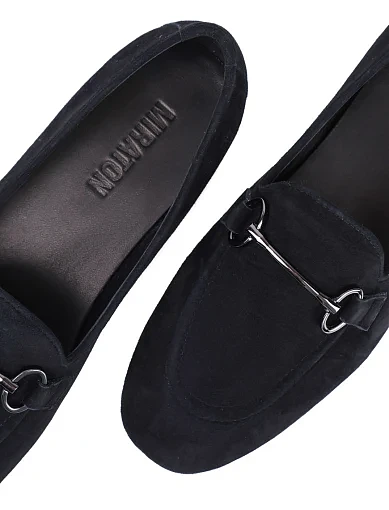 Жіночі сліпери MIRATON велюрові чорні - фото 5 - Miraton