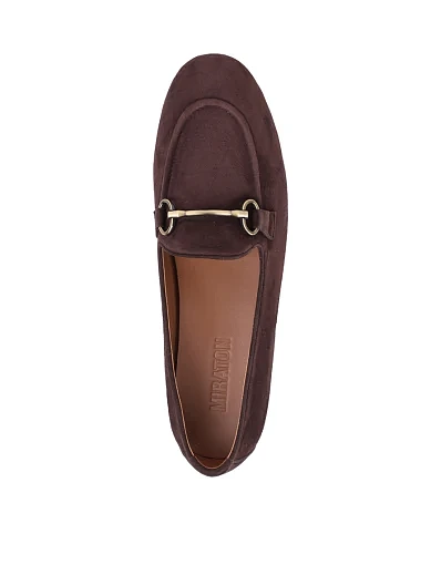 Жіночі сліпери MIRATON велюрові коричневі - фото 2 - Miraton