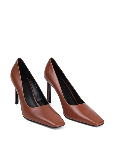 Жіночі туфлі MIRATON  шкіряні коричневі - фото 3 - Miraton