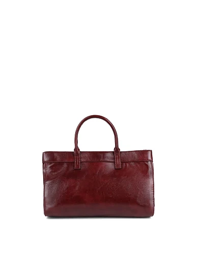 Жіноча сумка тоут MIRATON шкіряна бордова - фото 4 - Miraton