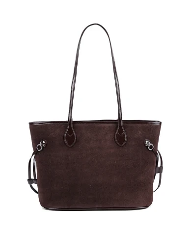 Жіноча сумка тоут MIRATON замшева коричнева - фото 3 - Miraton