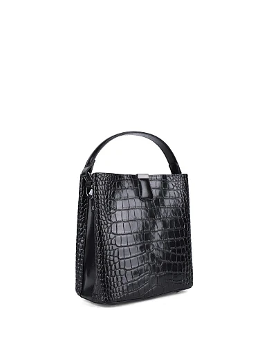 Жіноча сумка тоут MIRATON шкіряна чорна - фото 2 - Miraton