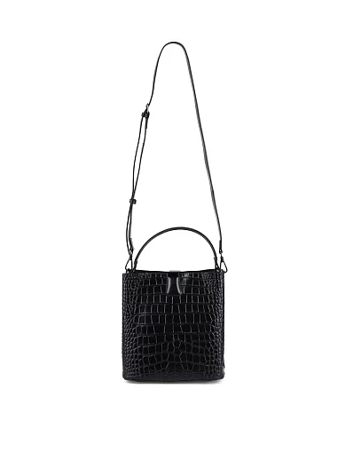 Жіноча сумка тоут MIRATON шкіряна чорна - фото 6 - Miraton