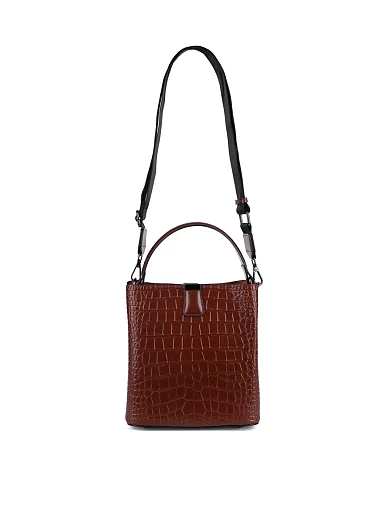 Жіноча сумка тоут MIRATON шкіряна коричнева - фото 7 - Miraton