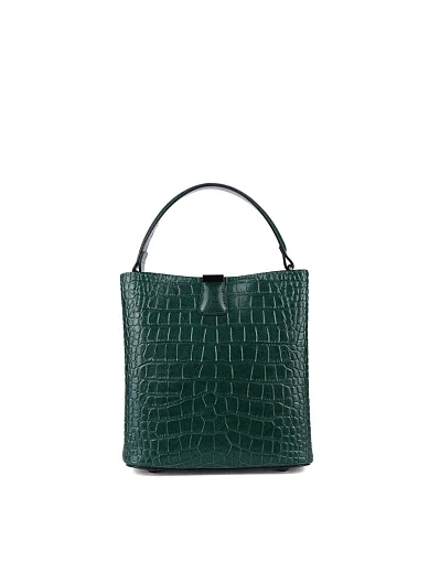 Жіноча сумка тоут MIRATON шкіряна зелена - фото 3 - Miraton