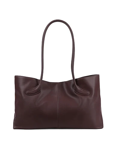 Женская сумка через плечо MIRATON замшевая коричневая - фото 3 - Miraton