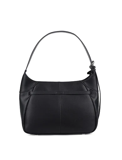 Жіноча сумка хобо MIRATON замшева чорна - фото 4 - Miraton