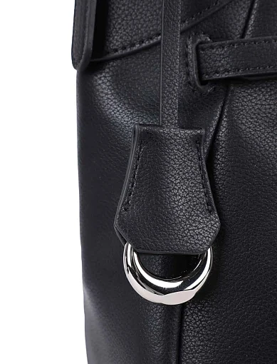 Жіноча сумка хобо MIRATON замшева чорна - фото 6 - Miraton