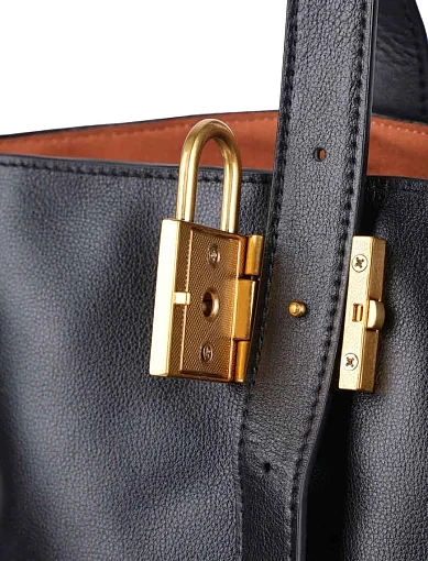 Жіноча сумка шоппер MIRATON шкіряна чорна(10-1988) - фото 5 - Miraton