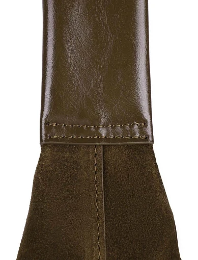 Женская сумка MIRATON кожаная зеленая - фото 4 - Miraton