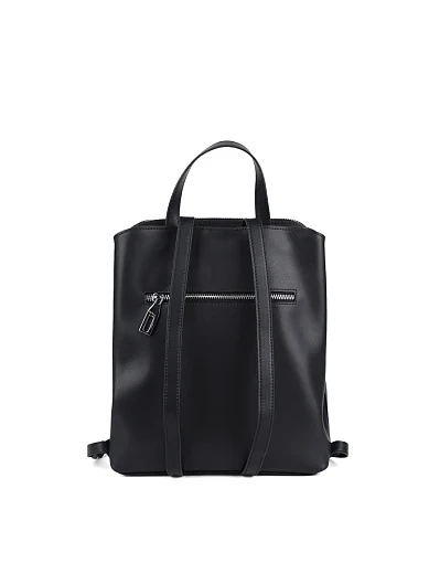Жіноча сумка-рюкзак MIRATON шкіряна чорна - фото 3 - Miraton