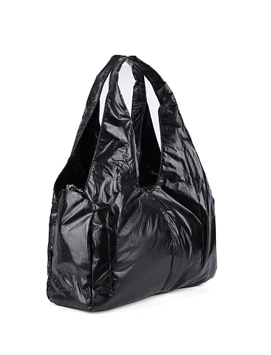 Женская сумка шоппер MIRATON тканевая черная - фото 2 - Miraton