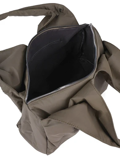 Женская сумка шоппер MIRATON тканевая зеленая - фото 6 - Miraton