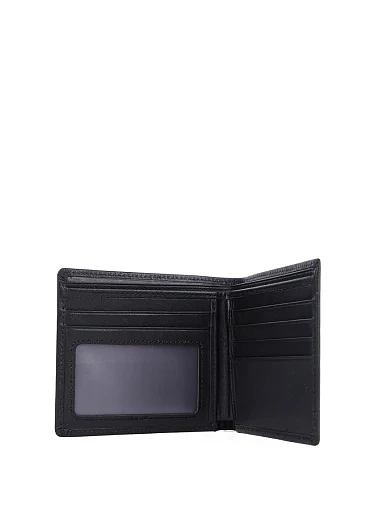 Чоловічий гаманець шкіряний чорний (860848-1) - фото 4 - Miraton
