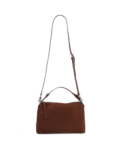 Жіноча сумка тоут MIRATON замшева коричнева - фото 6 - Miraton