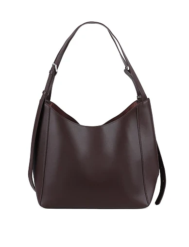 Жіноча сумка хобо MIRATON замшева коричнева - фото 4 - Miraton