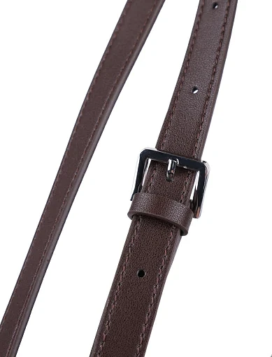 Жіноча сумка хобо MIRATON замшева коричнева - фото 5 - Miraton