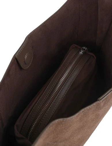 Жіноча сумка хобо MIRATON замшева зелена - фото 6 - Miraton