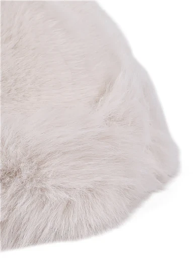 Шапка з хутром біла(1228-2 ) - фото 2 - Miraton