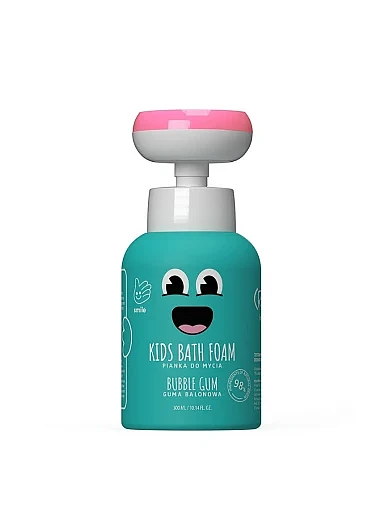 Пенка для душа и рук HiSkin Crazy For Kids с ароматом жевательная резинка дозатор "Цветок" 300 мл фото 1