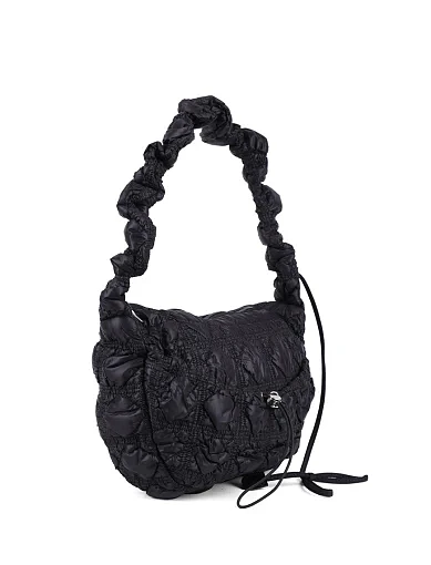 Женская сумка через плечо MIRATON тканевая черная - фото 3 - Miraton