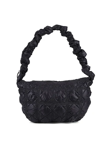 Женская сумка через плечо MIRATON тканевая черная - фото 4 - Miraton