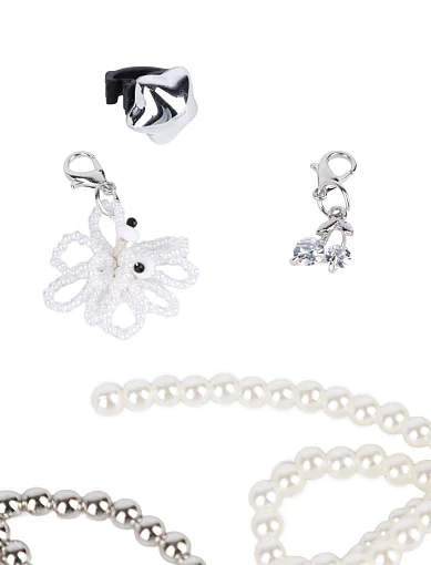 Набір прикрас для взуття підвіски та перли - фото 2 - Miraton