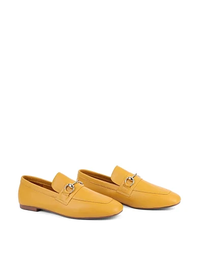 Жіночі сліпери Attizzare шкіряні жовті - фото 3 - Miraton