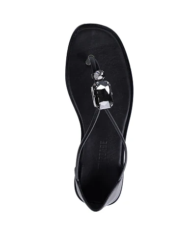 Жіночі сандалі Attizzare шкіряні чорні - фото 2 - Miraton