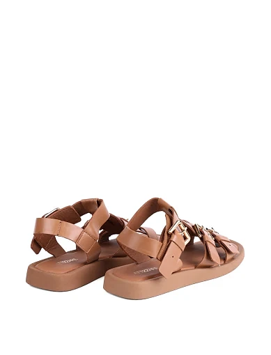 Жіночі сандалі Attizzare шкіряні коричневі Attizzare шкіряні - фото 4 - Miraton