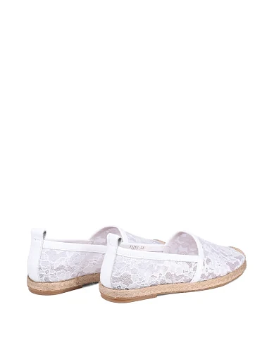 Жіночі еспадрильї Attizzare шкіряні білі - фото 4 - Miraton