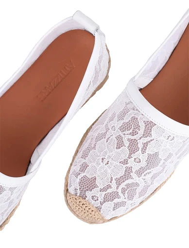 Жіночі еспадрильї Attizzare шкіряні білі - фото 5 - Miraton