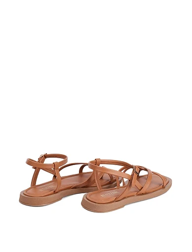 Жіночі сандалі Attizzare шкіряні бежеві - фото 4 - Miraton