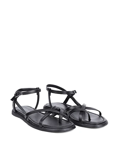 Жіночі сандалі Attizzare шкіряні чорні - фото 3 - Miraton