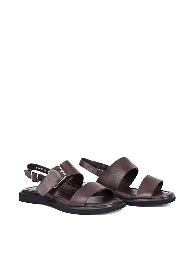 Жіночі сандалі Attizzare шкіряні коричневі - фото 3 - Miraton