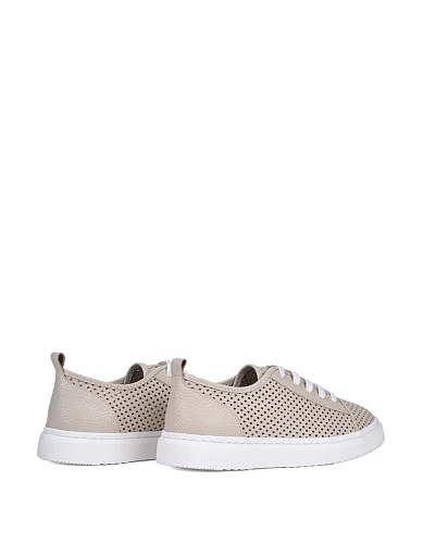 Женские кеды Attizzare кожаные бежевые - фото 4 - Miraton