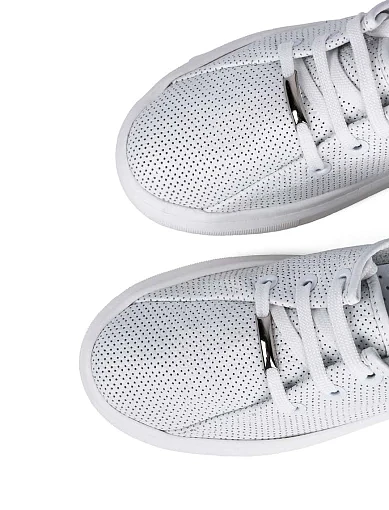 Жіночі кеди Attizzare шкіряні білі - фото 5 - Miraton