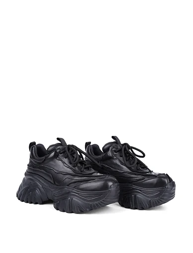 Жіночі кросівки MIRATON шкіряні чорні - фото 3 - Miraton