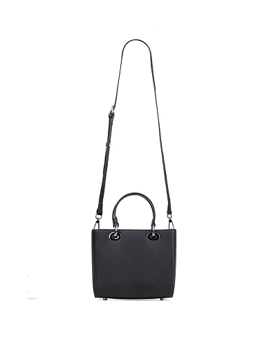 Жіноча сумка тоут MIRATON шкіряна чорна - фото 5 - Miraton