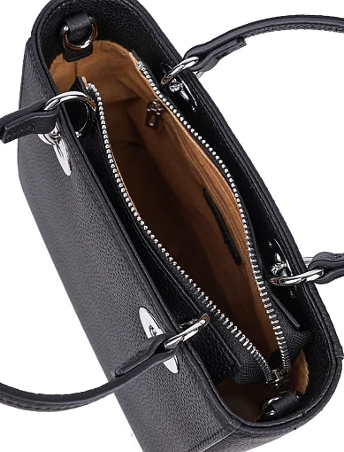 Жіноча сумка тоут MIRATON шкіряна чорна - фото 6 - Miraton