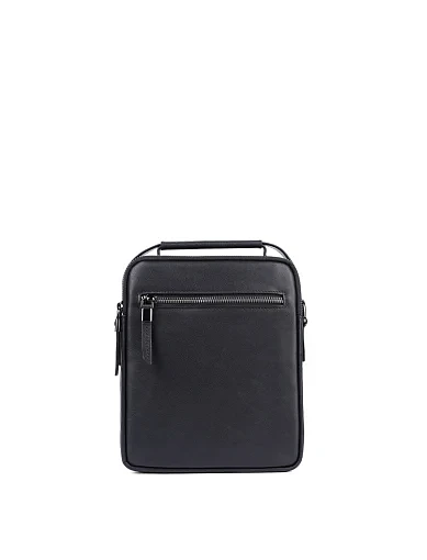 Чоловіча сумка месенджер MIRATON шкіряна чорна (2231) - фото 3 - Miraton