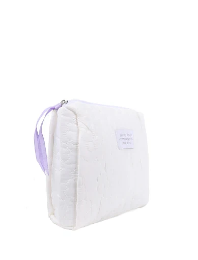 Косметичка тканевая молочная - фото 2 - Miraton