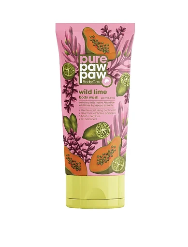 Гель для душу Pure Paw Paw Body Care Wild Lime Wash 200ml фото 1