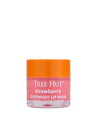Ночная маска для губ Tree Hut Strawberry Overnight Lip Mask 17g фото 1