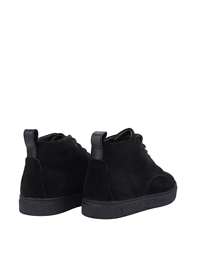 Чоловічі черевики замшеві чорні (2355DH-96-187) - фото 4 - Miraton